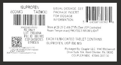 Label (Ibuprofen 800mg)